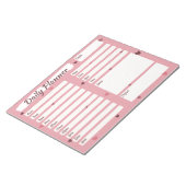 Bloc-note J'aime le planificateur quotidien (Incliné)