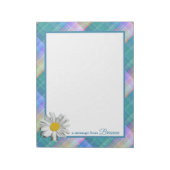 Bloc-note J'Aime Le Tartan Vert Plaid Avec Accent Maisy (Tourné)