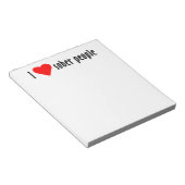 Bloc-note J'Aime Les Gens Sobers Qui Disent Citation (Incliné)