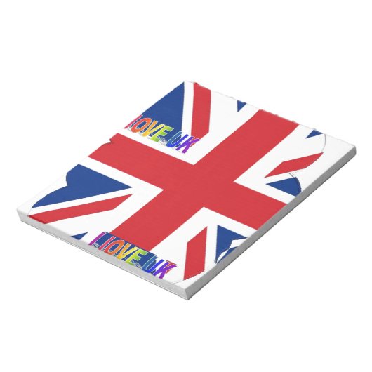 Bloc-note J'aime l'UK Art Print (Tourné)