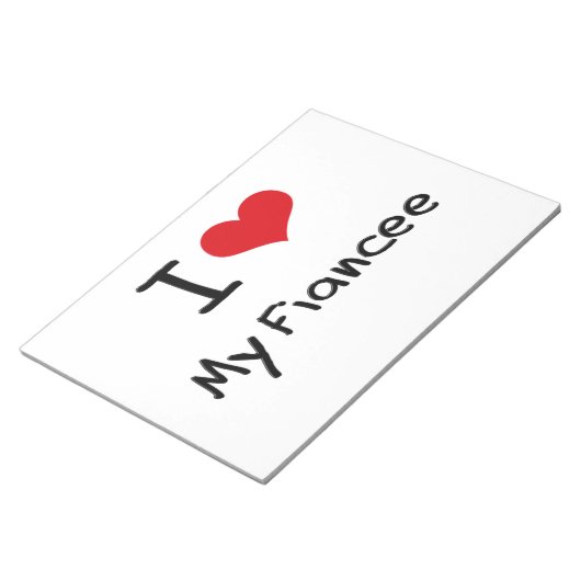 Bloc-note J'Aime Ma Fiancée (Incliné)
