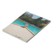 Bloc-note J'Aime Mon Art Familial Au Bord De La Piscine (Tourné)