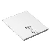 Bloc-note J'Aime Mon Chien Mignonne Personnalisé Whimsical (Incliné)