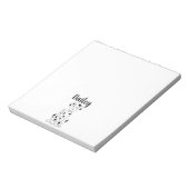 Bloc-note J'Aime Mon Chien Mignonne Personnalisé Whimsical (Tourné)