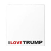 Bloc-note J'aime Trump (Devant)