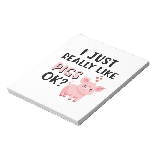 Bloc-note J'Aime Vraiment Les Cochons D'Accord ? (Tourné)