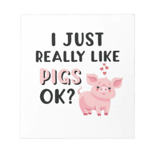 Bloc-note J'Aime Vraiment Les Cochons D'Accord ?