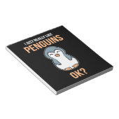 Bloc-note J'Aime Vraiment Penguin (Incliné)