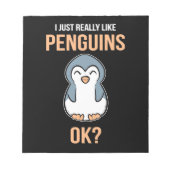 Bloc-note J'Aime Vraiment Penguin (Devant)