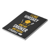 Bloc-note J'Aime Whiskey My Smoker 3 Personnes BBQ Drôle (Tourné)