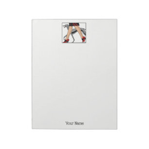 Bloc-note Jambes Art déco femmes Greyhound Whippet Chien R