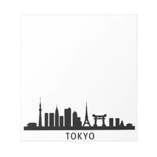 Bloc-note Japan Cityscape Travel | Tokyo Skyline Silhouette