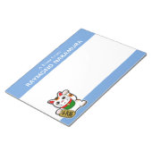 Bloc-note Japonais Chat chanceux personnalisé (Incliné)