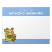 Bloc-note Japonais Golden Lucky Chat Personnalisé (Devant)