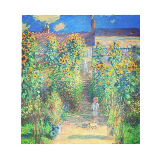 Bloc-note Jardin aux fleurs de Monet (Devant)