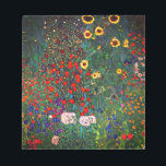 Bloc-note Jardin aux fleurs Gustav Klimt<br><div class="desc">Bloc-notes avec peinture à l’huile de Gustav Klimt Jardin à tournesols (1907). Un beau jardin de tournesols et de belles fleurs bleues,  rouges,  violettes,  roses et blanches. Un grand cadeau pour les amateurs d'art Art Nouveau et autrichien.</div>