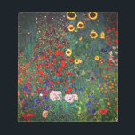 Bloc-note Jardin aux fleurs Gustav Klimt<br><div class="desc">Bloc-notes avec peinture à l’huile de Gustav Klimt Jardin à tournesols (1907). Un beau jardin de tournesols et de belles fleurs bleues,  rouges,  violettes,  roses et blanches. Un grand cadeau pour les amateurs d'art Art Nouveau et autrichien.</div>