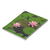 Bloc-note Jardin de fleurs de laine d'eau de lotus rose, (Tourné)