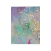 Bloc-note JARDIN DES OMBRES PERDUES Bleu Turquoise Floral (Tourné)