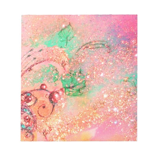 BLOC-NOTE JARDIN DES OMBRES PERDUES MAGIQUE BUTTERFLY PLANTE (Devant)