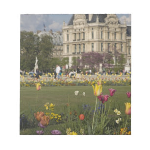 Bloc-note Jardin des Tuileries, Louvre, Paris, France