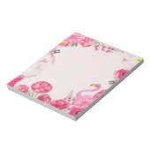 Bloc-note Jardin flamand rose exotique (Tourné)