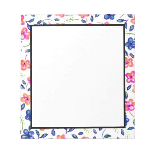 Bloc-note Jardin fleuri (Devant)