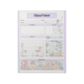 Bloc-note Jardin pourpre en floraison_ Patient clinique (Tourné)