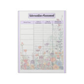 Bloc-note Jardin Violet en Fleur _ Évaluation de l'intervent (Tourné)