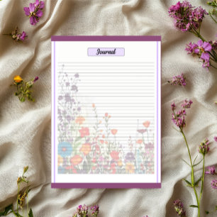 Bloc-note Jardin Violet en Fleur_ Journal