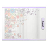 Bloc-note Jardin Violet en Fleur_ Journal (Devant)