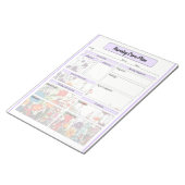 Bloc-note Jardin Violet en Fleur _ Plan de soins infirmiers (Incliné)