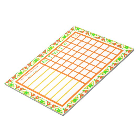 Bloc-note Jardinage Jardin Augmenter votre propre plan plani (Incliné)