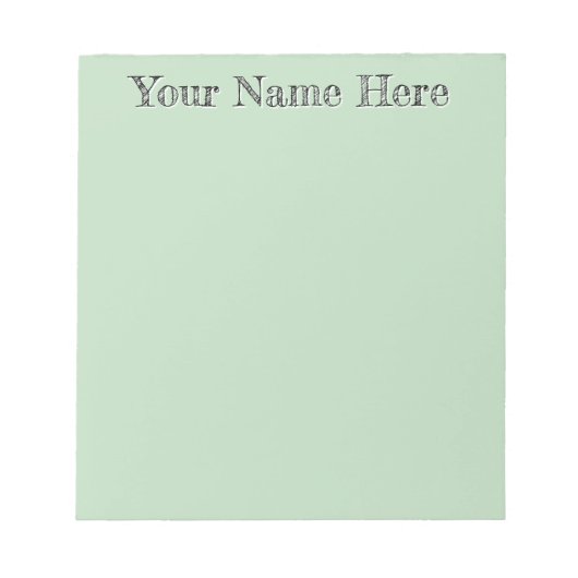 Bloc-note Jaune Vert Unique Cadeaux d'Enseignant Personnalis (Devant)
