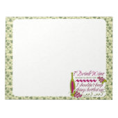 Bloc-note Je Bois Du Vin Drôle Citation (Devant)