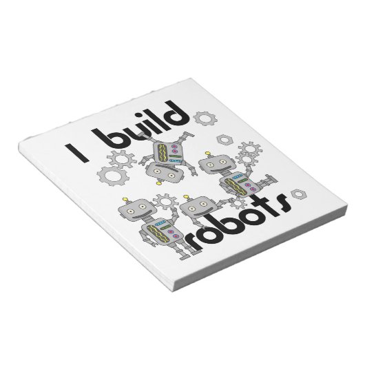 Bloc-note Je construis des robots (Incliné)
