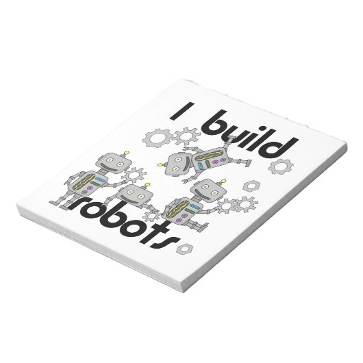 Bloc-note Je construis des robots (Tourné)