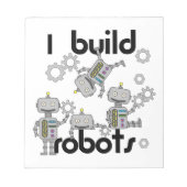 Bloc-note Je construis des robots (Devant)