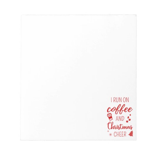 Bloc-note Je Cours Sur Le Café Et La Soirée De Noël (Devant)