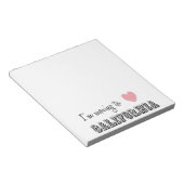 Bloc-note Je déménage en Californie (Incliné)