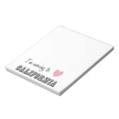 Bloc-note Je déménage en Californie (Tourné)