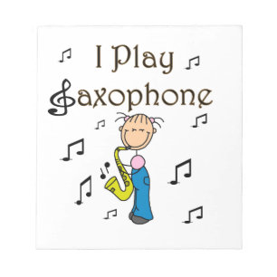 Bloc-note Je Joue du Saxophone T-shirts et Cadeaux pour Figu