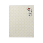 Bloc-note Je Parle Francais je parle le béret en verre de (Tourné)