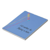 Bloc-note Je préfère voler un cerf-volant (Tourné)