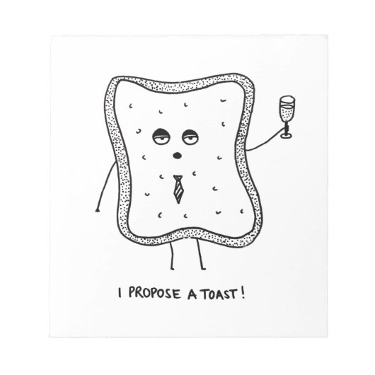 Bloc-note Je propose un toast (Devant)