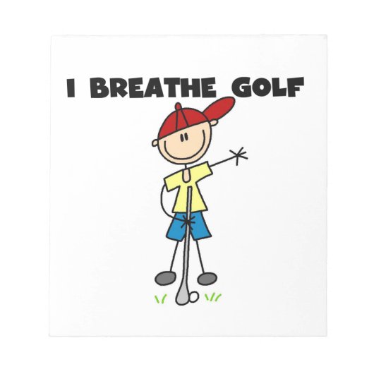 Bloc-note Je respire Golf (Devant)