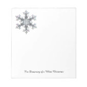 Bloc-note Je rêve d'un Noël blanc - Flacon de neige (Devant)