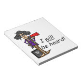 Bloc-note Je Serai Entendu (Incliné)