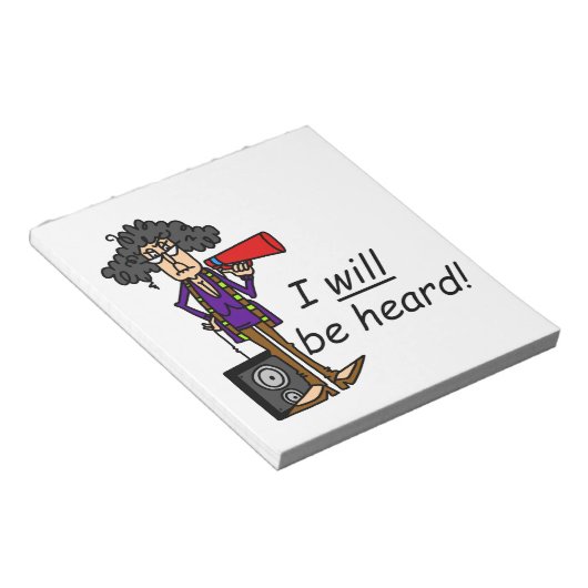 Bloc-note Je Serai Entendu (Incliné)