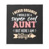 Bloc-note Je Serais Une Tante Super Cool (Devant)